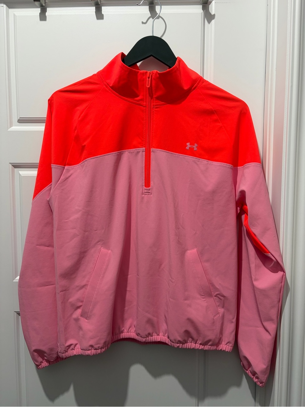 Under Armour Pink & Coral Half-Zip Jacket